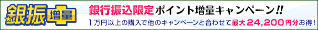 銀振プラス開催中！！